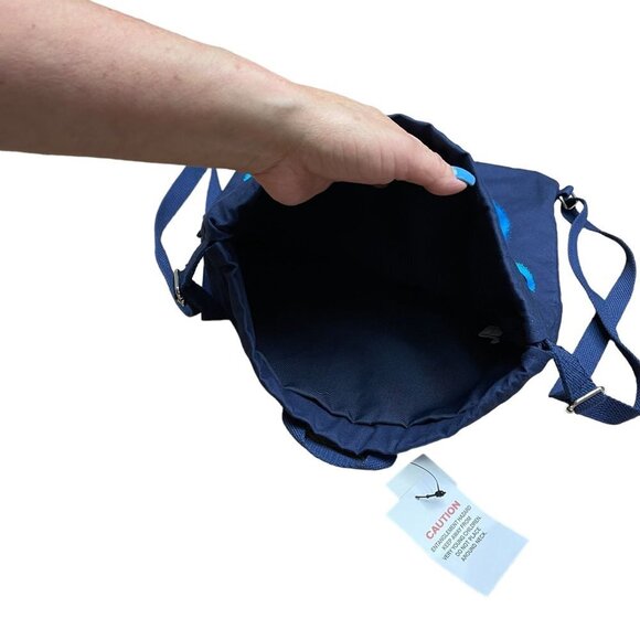 Walt Disney World Canvas Drawstring Bag Backpack Goofy Mickey Mouse Friends 2006 - Picture 7 of 11